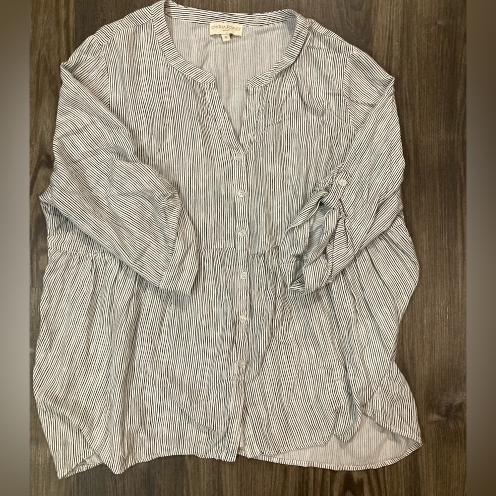 Cynthia Rowley‎ 1X Long Sleeve Blouse